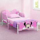 Kids Bed Minnie Mouse 3D Toddler Bed Safe Sleep Plastic Pink for Little Girls