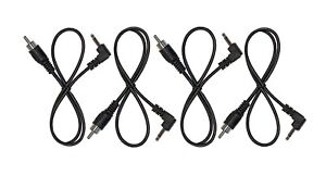 (4) Pack of 3.5mm TS Effects Pedal DC Power Cables for CIOKS Power Supplies