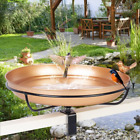 Deck Mounted Bird Bath with Adjustable Sturdy Metal Clamp,Lightweight,Removable