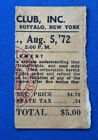 BEYOND RARE 1972 NWF Wrestling Ticket Buffalo AUD BOBO BRAZIL DENUCCI AUCTION#1