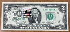 1976 $2.00 bill  1st Day stamped in GOODYEAR AZ uncirculated