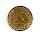 1968 FRANCE 10 CENTIMES REPUBLIQUE FRANCAISE CIRCULATED COIN #FC1953 FREE S&H!