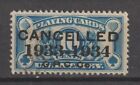 USA Revenue Stamp Fiscal Fiscaux Tax on Playing Cards Naipes General RF 25? -31