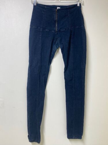 PRAIRIE UNDERGROUND blue denim zipper front jeans sz M