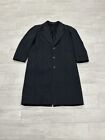 Vintage Lord & Taylor Lined Wool Cashmere Herringbone Overcoat Made In Italy 42R