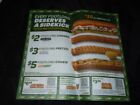 SUBWAY COUPONS- - SUBS, FOOTLONG. COOKIES, CHIPS-WRAPS, SANDWICHES