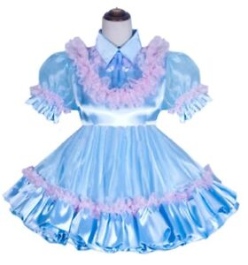Sissy Maid Dress Crossdress Pleated Style cosplay Costume Tailor-made