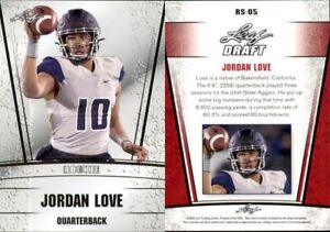 JORDAN LOVE 2020 Leaf Draft SILVER Green Bay Packers- #RS-05 ROOKIE RC