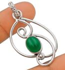 Natural Green Onyx 925 Solid Sterling Silver Pendant, JH8-6
