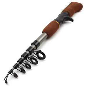 Adjustable Telescopic Fishing Rod Fishing Tackle Rotating Spinning Extendable