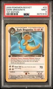 Pokemon PSA 9 Mint 1st Edition Dark Dragonite Rare 22/82 Team Rocket