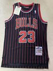 Men's Michael Jordan Black #23 Chicago Bulls 1996-97 Embroidered Jersey