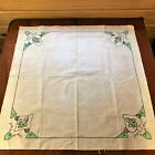 Vtg Adeline#390 Embroidered Card Table Cover Tablecloth Heart Club Diamond Spade
