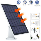 Solar Panel power For Outdoor Ring Spotlight Camera Security Cam Battery Charger