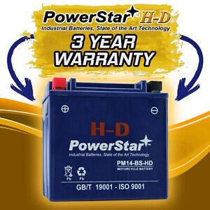 YTX14-BS 3 Year Warranty High Performance Powersport Battery