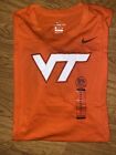 NWT Nike Dri Fit Virginia Tech Hokies Mens Orange Shirt Size 3XL