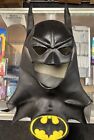 1989 Batman Mask Cowl Full Rubber Latex by DC Comics Dark Knight Vintage $