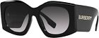 BURBERRY Women's BE4388U Madeline Sunglasses, Black/Grey Gradient,