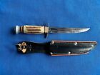 Vintage Stag Handle Hunting Knife Made in Germany VG Condition