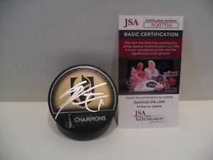 Mark Stone Signed Vegas Golden Knights 2023 Stanley Cup Champions Puck JSA COA