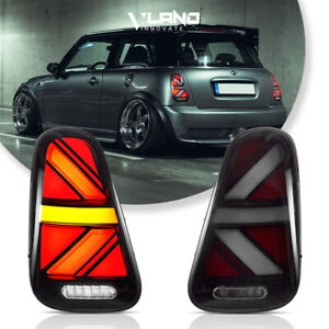 VLAND Clear LED Rear Tail Lights For 2001-2006 Mini Cooper R50 R52 R53 w/Startup (For: More than one vehicle)