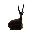 New ListingHand Carved Vintage Antelope Figure