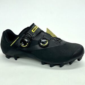 Mavic Crossmax Pro Black/Yellow Mountain Bike Shoes Mens Size US 9/UK 8.5