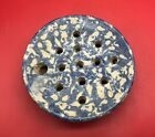 New ListingAntique Blue Spongeware Soap Dish