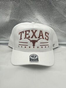 Texas Longhorns NCAA '47 Brand White Hitch Adjustable Snapback Hat