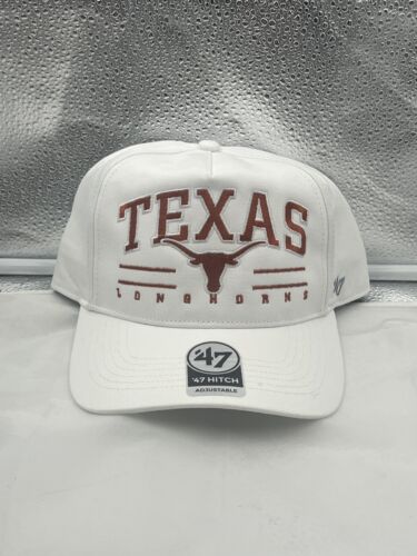 Texas Longhorns NCAA '47 Brand White Hitch Adjustable Snapback Hat