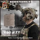 FCS V60 Dual Pass Tactical Ear Interphone PTT For PRC152 PD980 XTS5000 APX7000