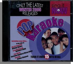 Karaoke CD+G - Sing It Now: Pop Hits Winter 2005 - New 15 Song CD!