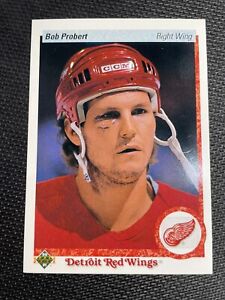 1990-91 UPPER DECK NHL HOCKEY #448 BOB PROBERT DETROIT RED WINGS (bind)