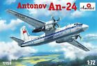 Antonov An-24 turboprop passenger aircraft (Plastic model kit) 1/72 Amodel 72159