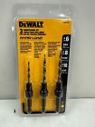 DEWALT Rapid Load DW2535 3 Pc Steel Countersink Drill Bit Set #6, #8 & #10 NEW
