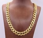 13mm Miami Cuban Royal Link Chain Necklace Box Clasp Real 10K Yellow Gold