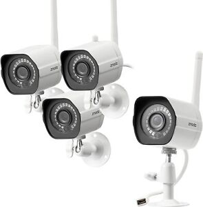 Zmodo 1080p WiFi Indoor/Outdoor Home Security Cameras with Night Vision *4-Pack*