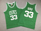 Youth 2 Colors Adult Larry Bird #33 Boston Celtics Throwback Jersey Stitched