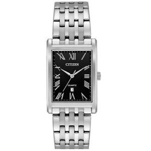 Citizen Men's Quartz Roman Numerals Silver Bracelet Watch 25.5MM BH3000-68E
