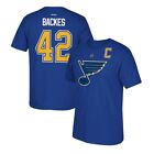 David Backes Reebok St. Louis Blues Premier N&N Blue Jersey T-Shirt Men's