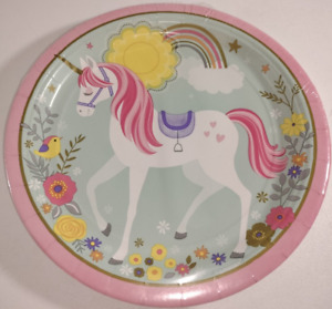 Magical Unicorn Large Paper Plates 9