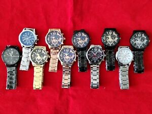 Set of 10 NEW Men's Watches CLOSEOUT OVERSTOCK CLEARANCE DEAL lot 10 Batteries A