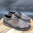 Dunham Byrne Waterproof Casual Oxford Mens Shoes 10.5 4E Brown Leather Lace Up