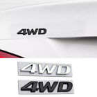 Metal Chrome 4WD Car Trunk Rear Emblem Badge Decal Sticker Four-wheel Drive