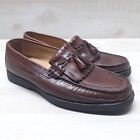 Florsheim Mens Slip On Loafers Leather Size 11.5 D (Med)  Brown Tassle Kiltie