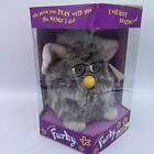 Vintage FURBY 1998 Original Gray With Brown Eyes Pink Ears -Open In Box  W/ Tag