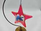 Vintage Hard Plastic Red Star Spinner Twinkler Christmas Ornament