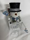Reed & Barton Jack in the Box Snowman Christmas Holiday Ornament Music Box
