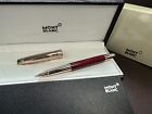 MontBlanc Metal 163 Prince Series Red + Gold Color Rollerball Pen