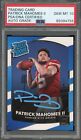2017 Donruss Rated Rookie Patrick Mahomes RC #307 Card Chiefs PSA/DNA Auto 10